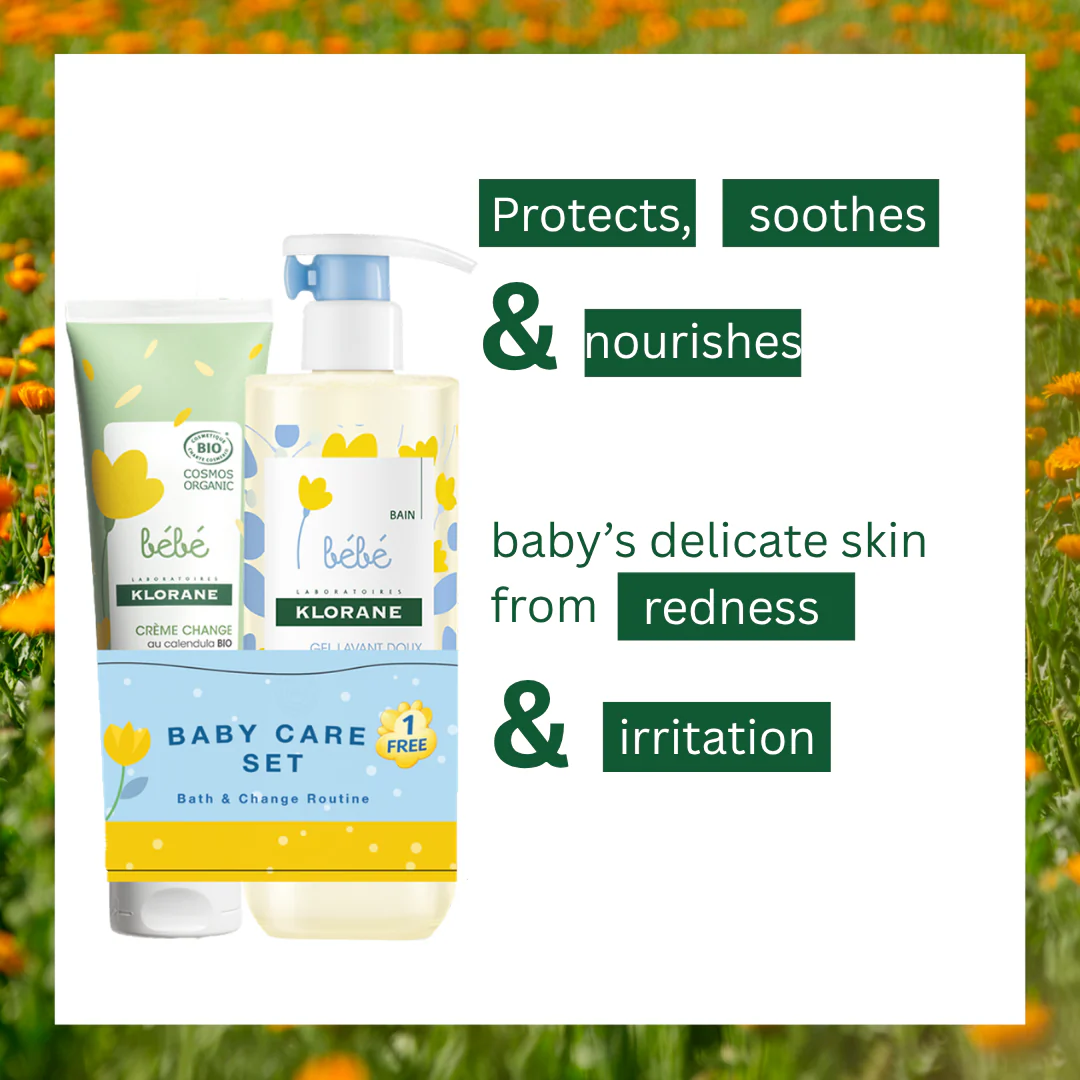 Buy Klorane Baby Certified Organic Change Cream and get a free 500ml Gentle Foaming gel - Image 3