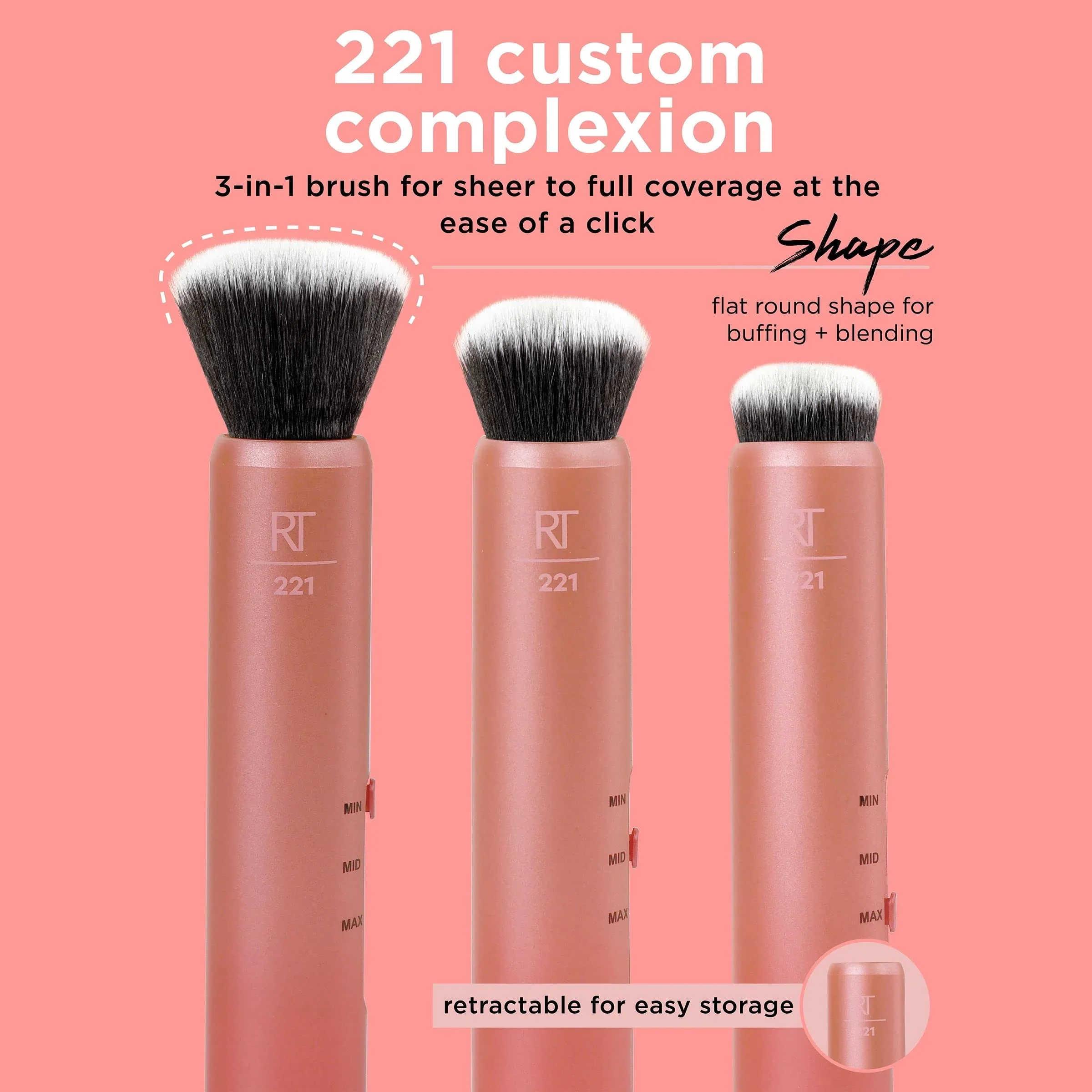 Custom Complexion Foundation 3-in-1 Makeup Brush - Image 2