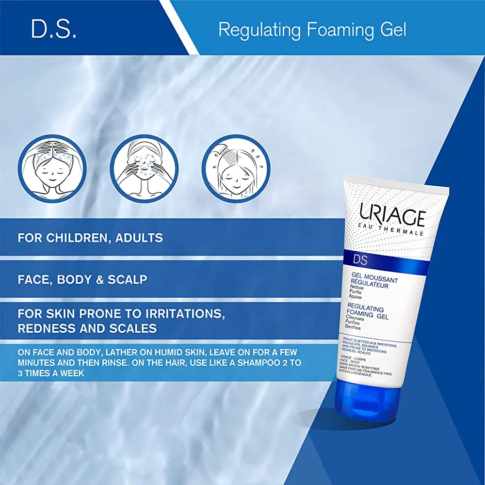 DS Regulating Foaming Gel Skin Prone to Irritations Redness Scales - Image 4