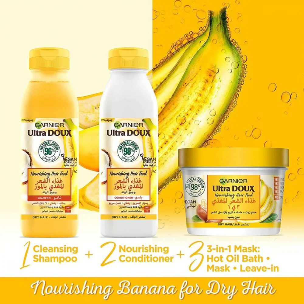 Ultra Doux Hair Food Bannana & Shea Conditioner - Image 4