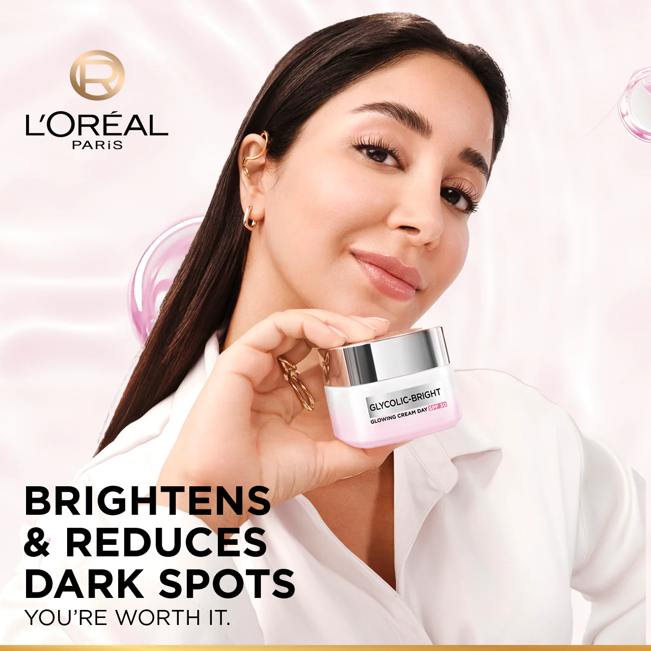 Glycolic-Bright Glowing Day Cream, for Dark Spots Reduction, Glow Boosting and Skin Tone Evenness, SPF 30 - Image 7