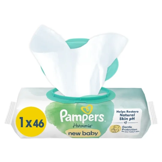 Harmonie New Baby Plastic Free Baby Wipes - Image 2