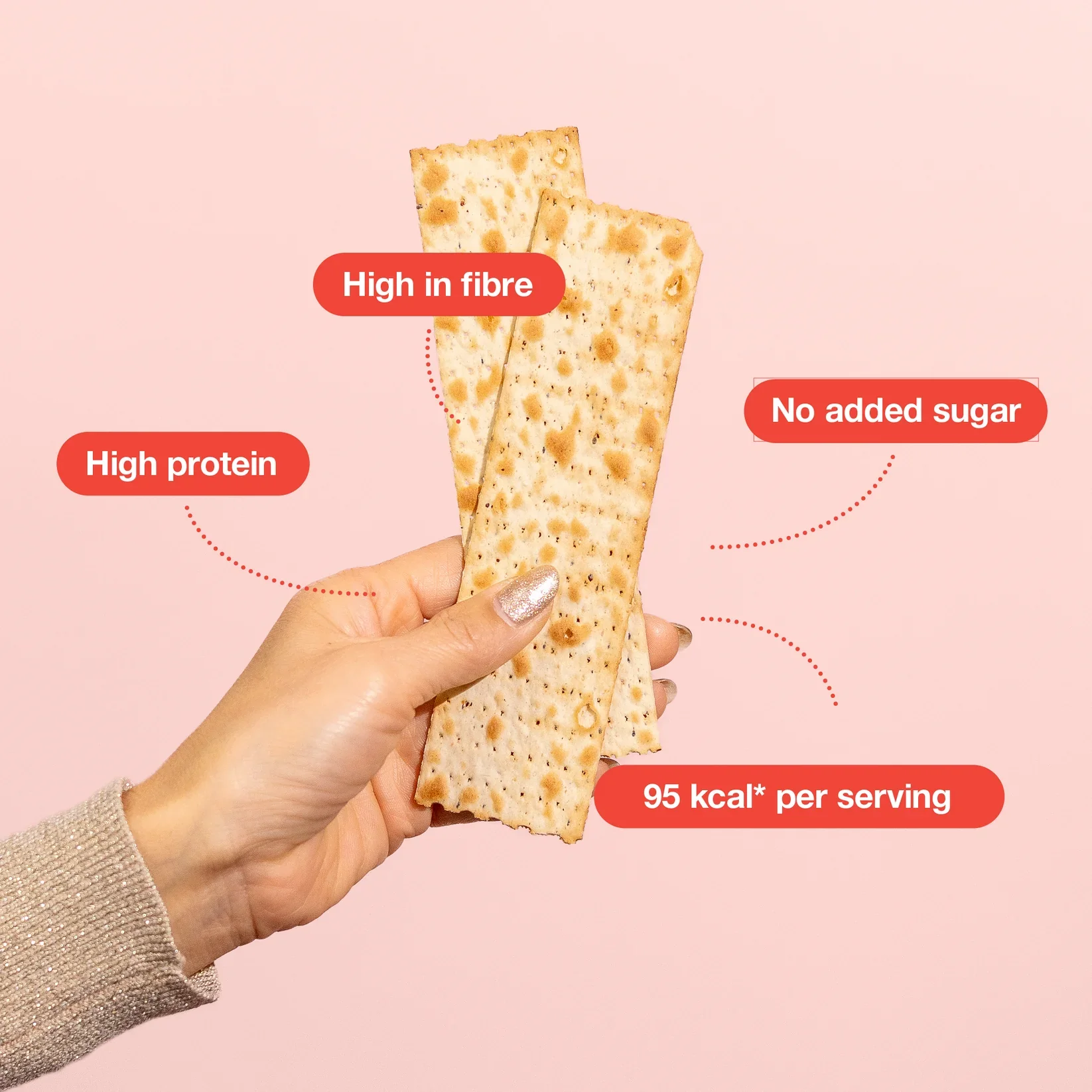 High Protein Snack Crisp Bread - Image 2
