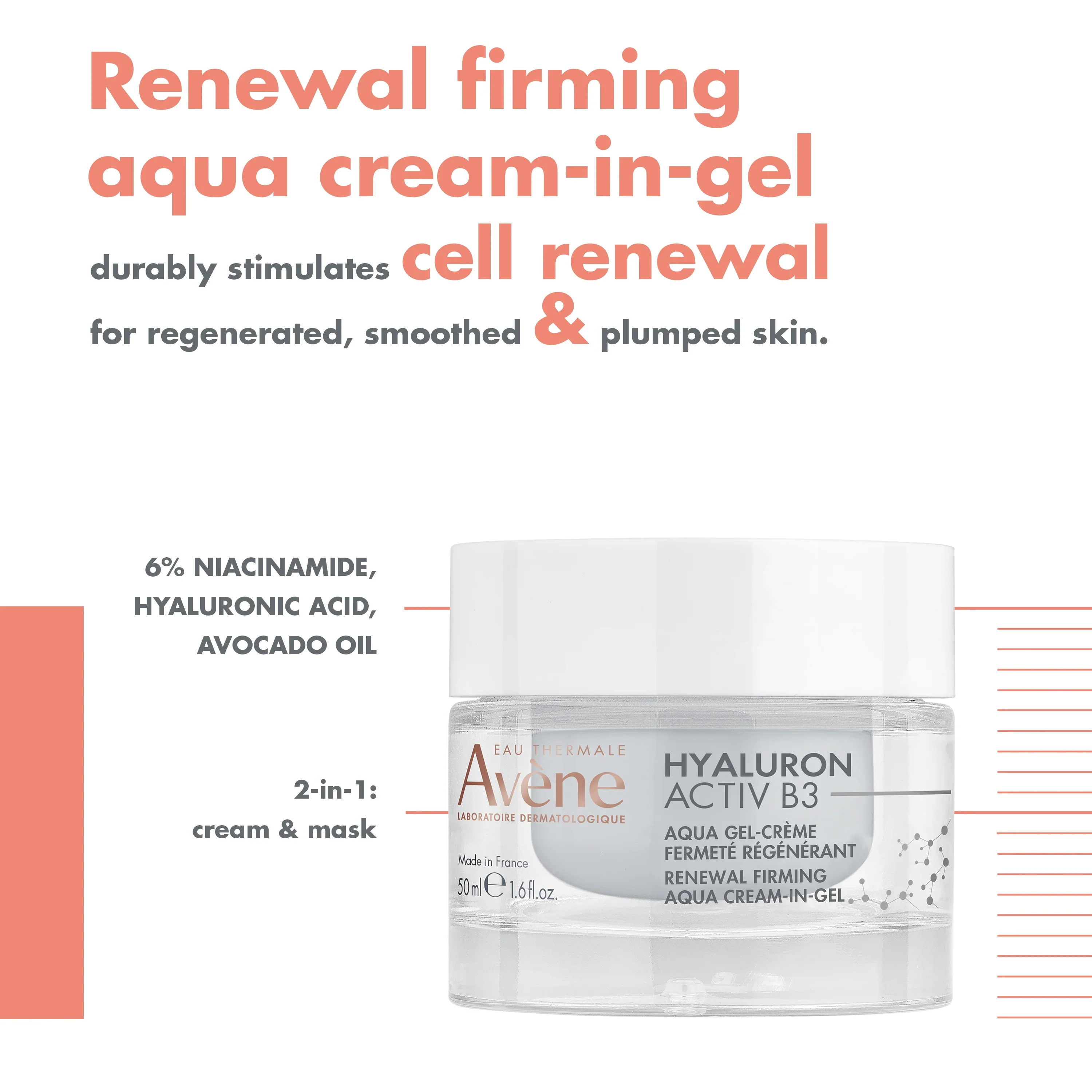 Hyaluron Activ B3 Renewal Firming Aqua Cream-in-gel - Image 3