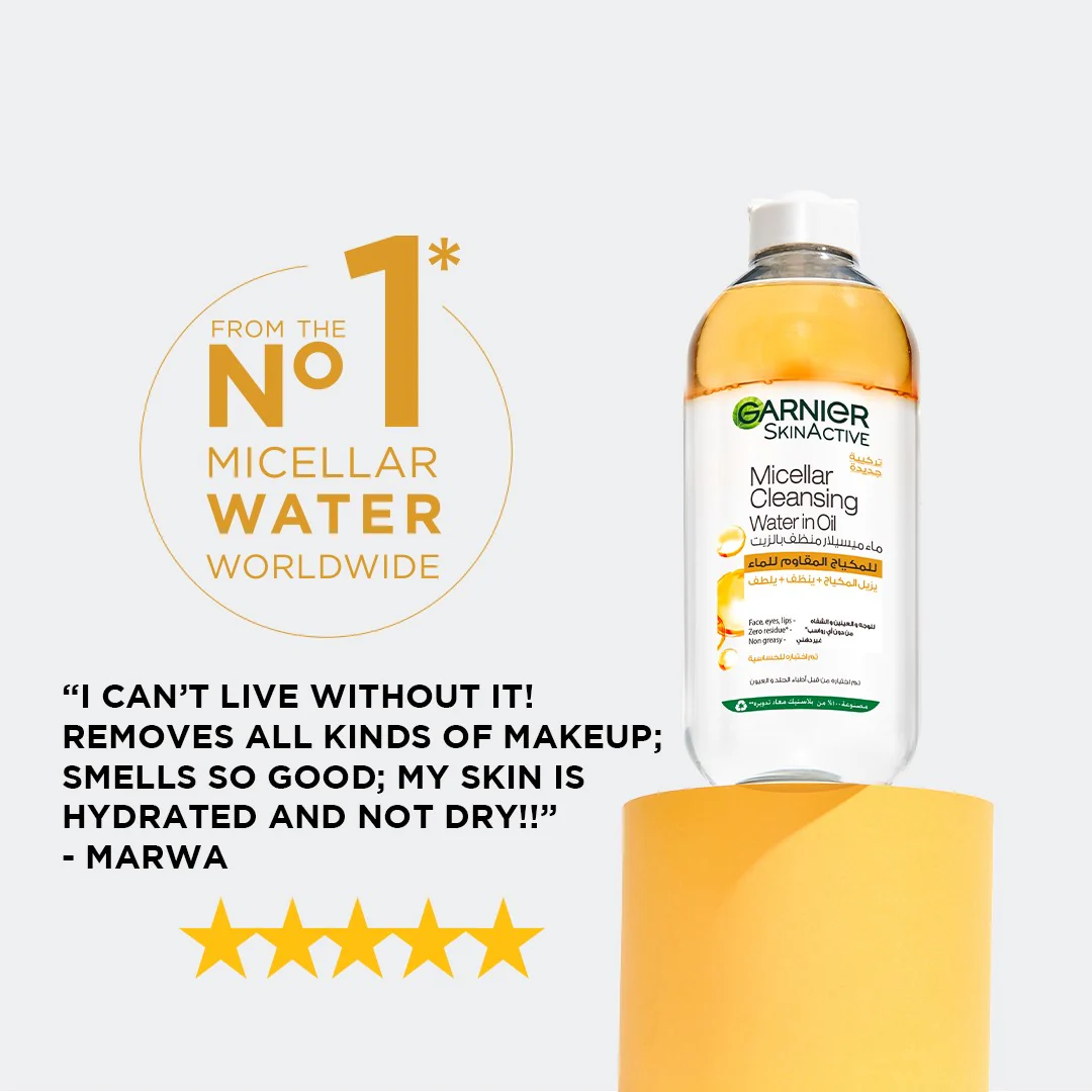 Micellar Water Oil-Infused Facial Cleanser and Waterproof Makeup Remover (2 sizes) - Image 5