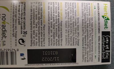 NOvadiet Herbodiet Constipation Relief 20 Bags - Image 4