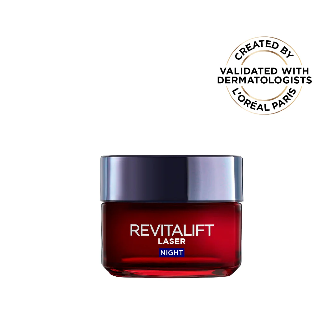 Revitalift Laser x3 Anti-Aging Moisturizing Night Cream, against Wrinkles and Signs of Aging, with Pro-Retinol