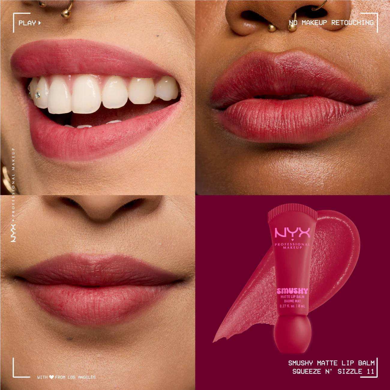 Smushy Matte Lip Balm, Soft Diffused Color, Matte Finish - Image 48