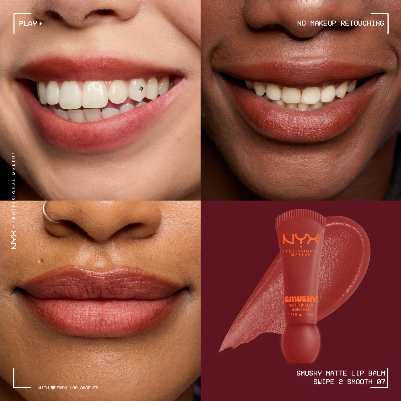 Smushy Matte Lip Balm, Soft Diffused Color, Matte Finish - Image 54