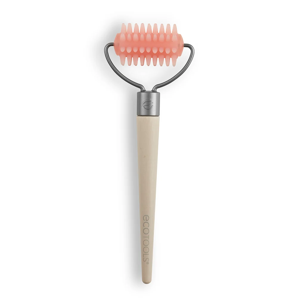 Textured Facial Roller For Facial Massaging With a Bamboo Handle - Image 3