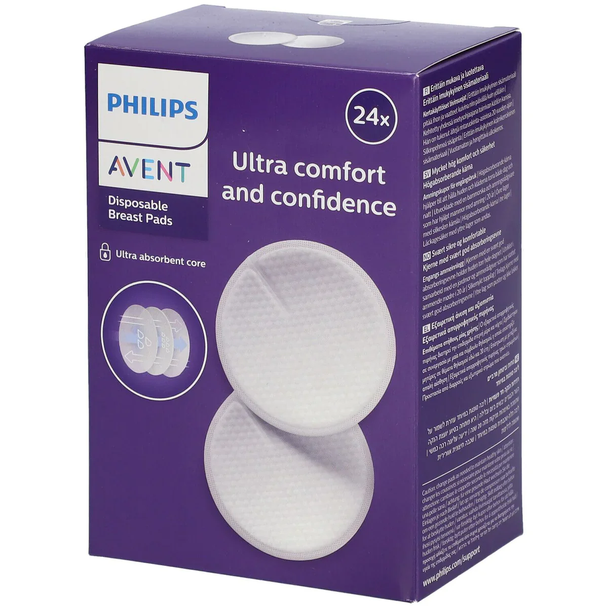 Ultra Comfort Disp. Breast Pads x24